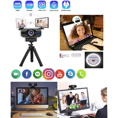 iBank ® Webcam with Microphone for Desktop or Laptop Computers