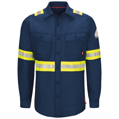 Bulwark® iQ Series® Endurance Men's FR Enhanced Visibility Work Shirt