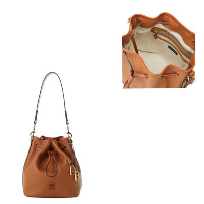 Dooney & Bourke Caramel Pebble Grain Drawstring