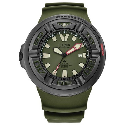 Citizen Watch Men's Promaster Dive Polyurethane Strap Watch Green Dial