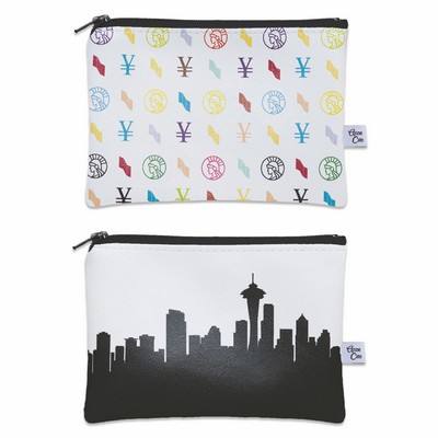 City Skyline Silhouette Mini Wallet Coin Pouch - UV Printed Vinyl
