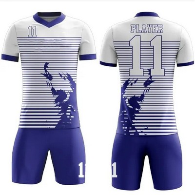 Striped Style Sports Uniform