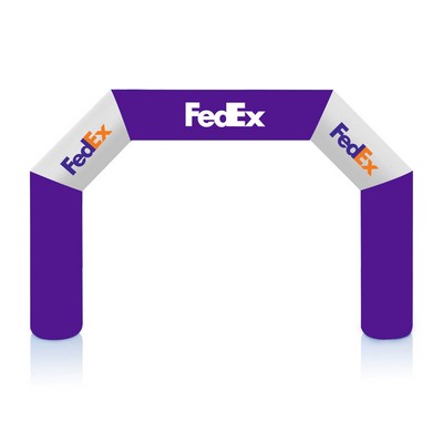 Continuous Air-Blown 20' Inflatable Arch (Full-Bleed Dye Sublimation) With Air Blower