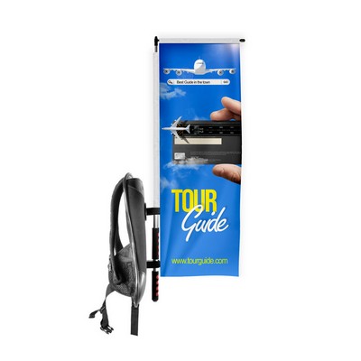 Backpack Flag - Custom Rectangle Single Sided Flag (16"x48")