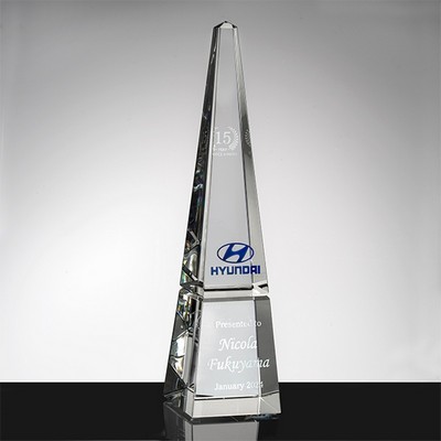Clearcon Obelisk Award (10.25" x 2.75" x 2.75")