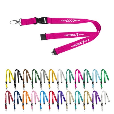 0.75" Lanyard with Buckle Release and Safety