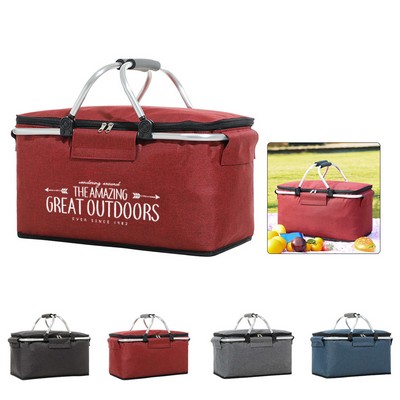 Picnic Basket Insulated Cooler Bag