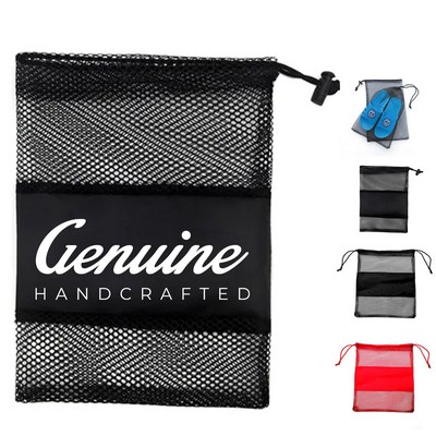 Polyester Mesh Drawstring Storage Bag