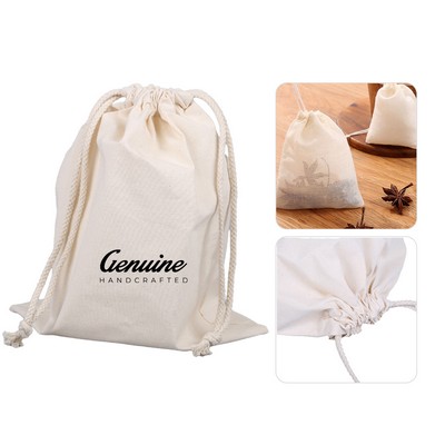 Natural Cotton Drawstring Bag