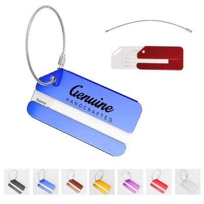Aluminum Airplane Travel Luggage Tag
