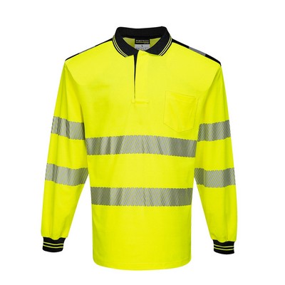 Hi-Vis Cotton Comfort Polo Shirt L/S