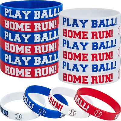 Baseball Silicone Wristband Bracelet