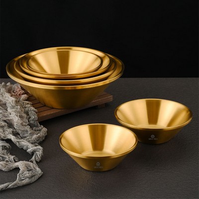 Stainless Steel Broad Brimmed Rice Bowl 8 oz.