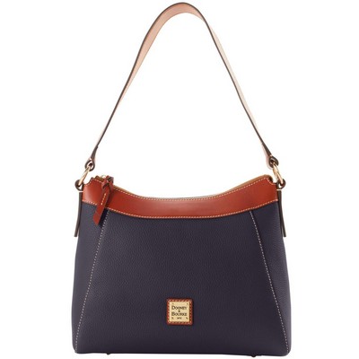 Dooney & Bourke Midnight Pebble Grain Large Raina Hobo