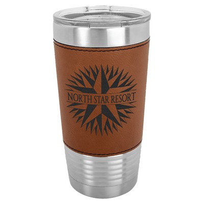 Polar Camel 20 oz. Laserable Leatherette Tumbler