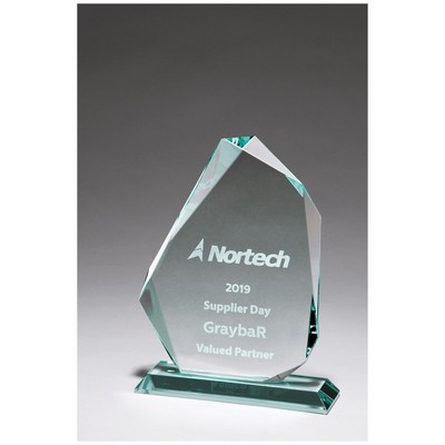 Iceberg Series Thick Jade Glass Award