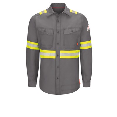 Bulwark - iQ Series Work Shirt - Men's Iq End Long Sleeve Gy Workshirt Enhanced