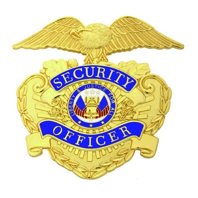 Security Officer Gold Hat Badge