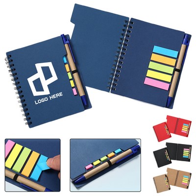 Spiral Notebook W/ Sticky Notes