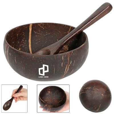 Coconut Shell Bowls W/ Spoon