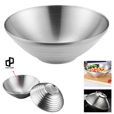 11.81" Diameter 304 Stainless Steel Noodles Food Bowl
