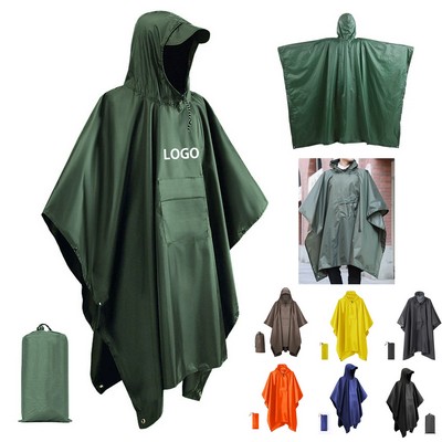 Hooded Rain Poncho