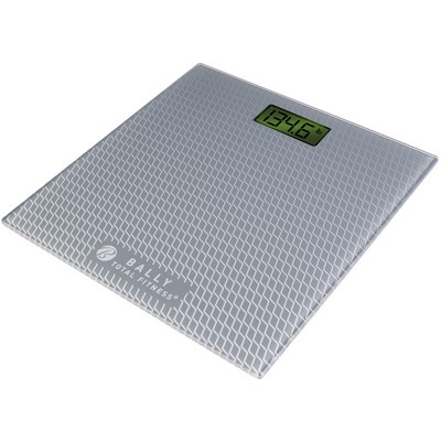 Health, Beauty & Fitness Bally's Digital Bathroom Scale w/3.25" Lcd - Gray