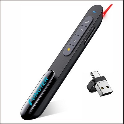 Dual Interface 2.4G Red Lights Wireless Presenters W/A Clip