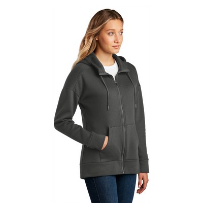 District Women's Perfect Weight Fleece Drop Shoulder Full-Zip Hoodie