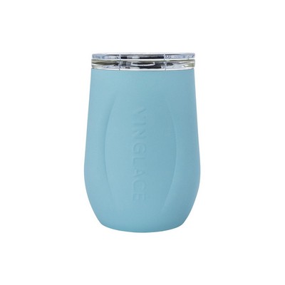 (Color:Blue) Glass Lined Wine Glass