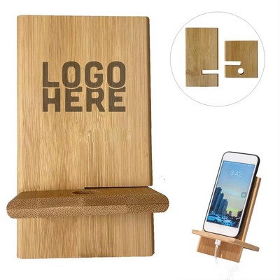 Bamboo Cell Phone Holder Stand