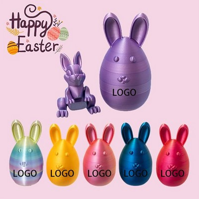 Custom Easter Gifts 3D Printed Rabbit Egg Set Decorative Ornaments