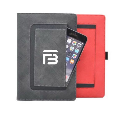 PU Leather Hard Cover A5 Business Day Notebook