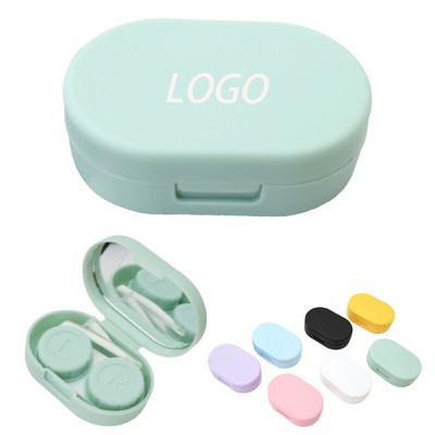 Portable Mirror Contact Lens Storage Case