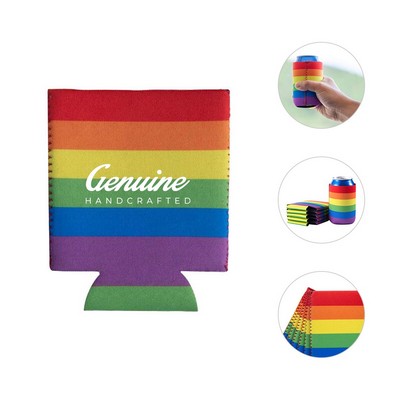 High-Quality Rainbow Neoprene Can Sleeve