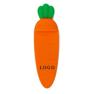 Creative and Adorable Silicone Carrot - shaped Bookmarks