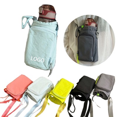 Water Bottle Holder with Strap Insulated Bottle Carrier