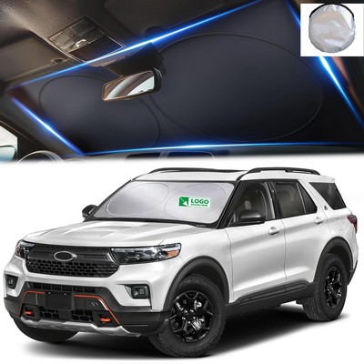 Foldable 190T Reflective Sun Shade Windshield Cover