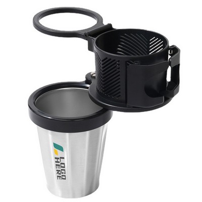 Car Cup Holder Expander With 360 Rotating Base