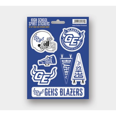 Permanent Writeable Matte Sticker - 45 to 54 Square Inches