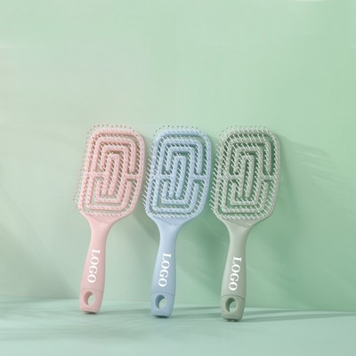 Fluffy Hair Massage Paddle Brush