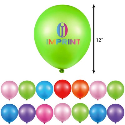 12" Custom Rainbow Latex Balloon