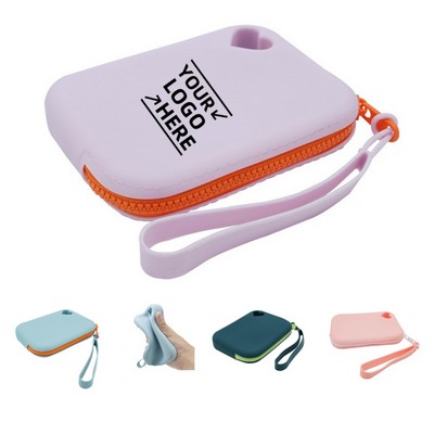 Multi functional silicone coin purse