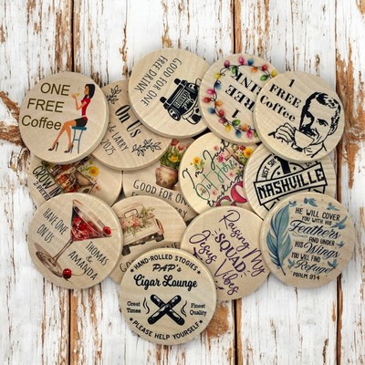 Thick Wood Token, Coin