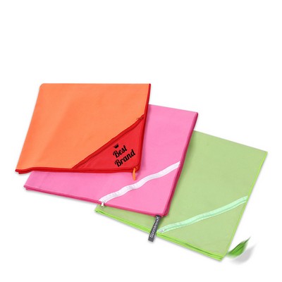 Polyester-Nylon Microfiber Double-Sided Fleece Yoga Towel