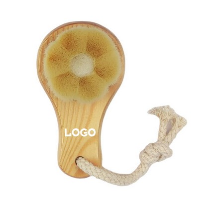 Wooden Handle Soft-Bristled Facial Cleansing Brush