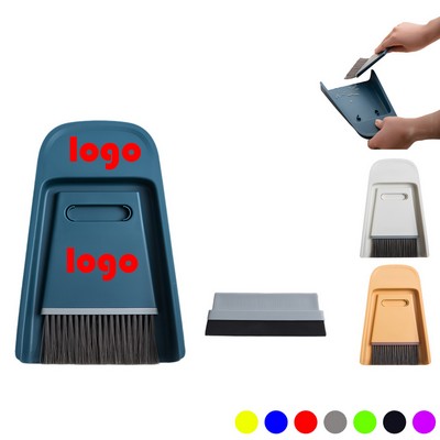 Plastic Desktop Detachable Dustpan And Broom Set