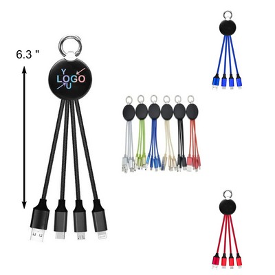 Luminous 4-in-1 USB Charging Cable