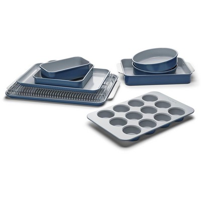 Caraway 11Pc Non-Toxic Nonstick Ceramic Mega Bakeware Set - Navy
