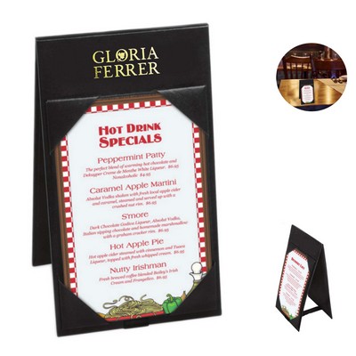 Rectangle Leather Dinner Menu Covers Holders Restaurant